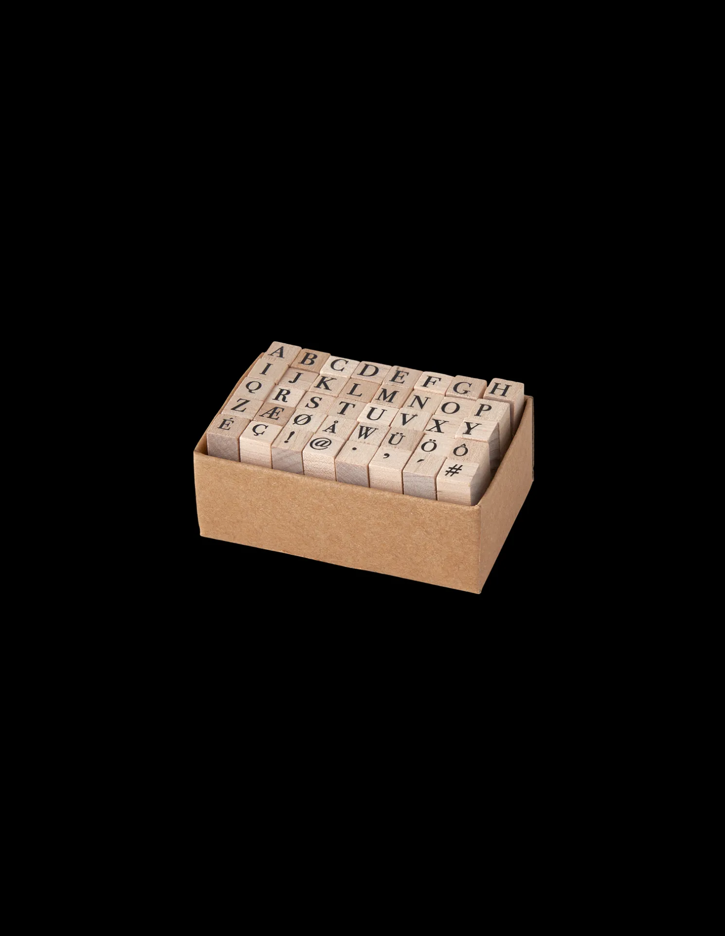 Alphabet-Stempel Aus Holz