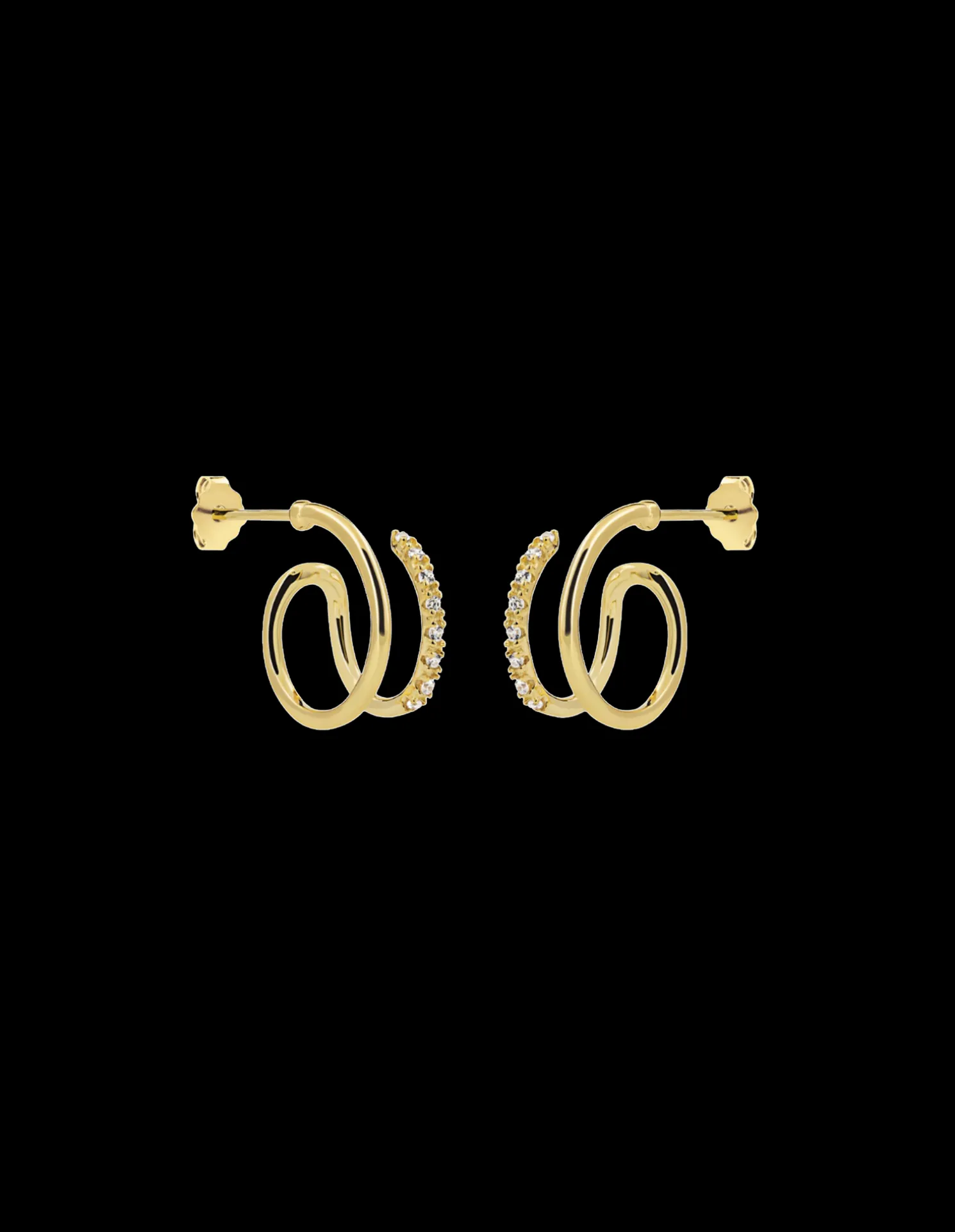 Double Swirl Ohrringe