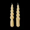 Gedrehte Kerze 14 Cm 2er-Pack