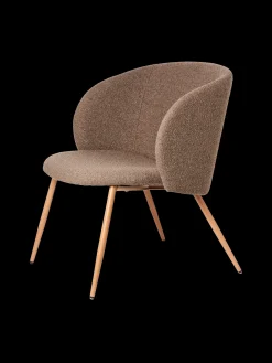 Loungesessel Mit Bouclé-Stoff