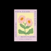 Poster Deux Fleurs Pink A4