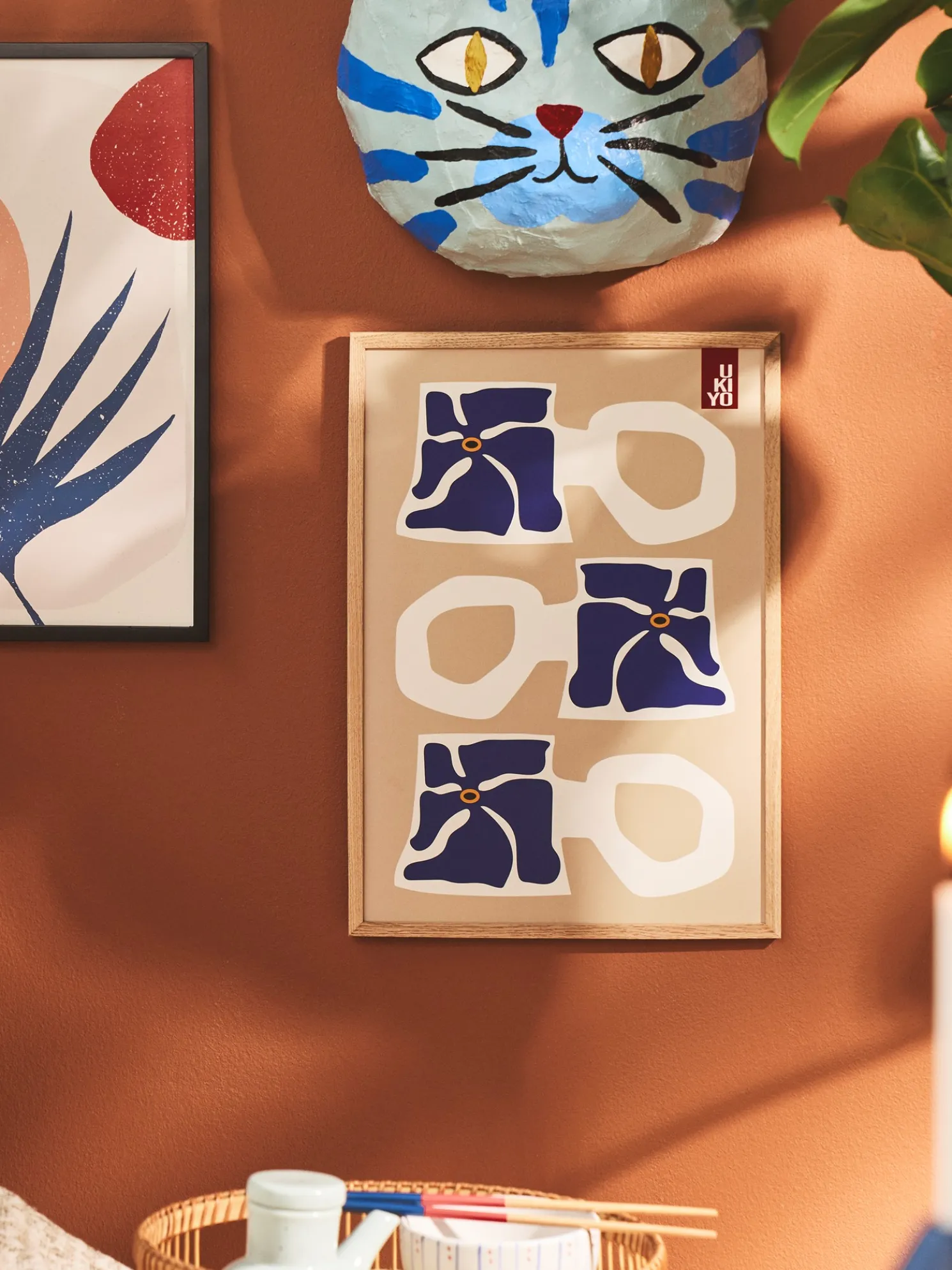 Poster Ukiyo Mug Blue A3