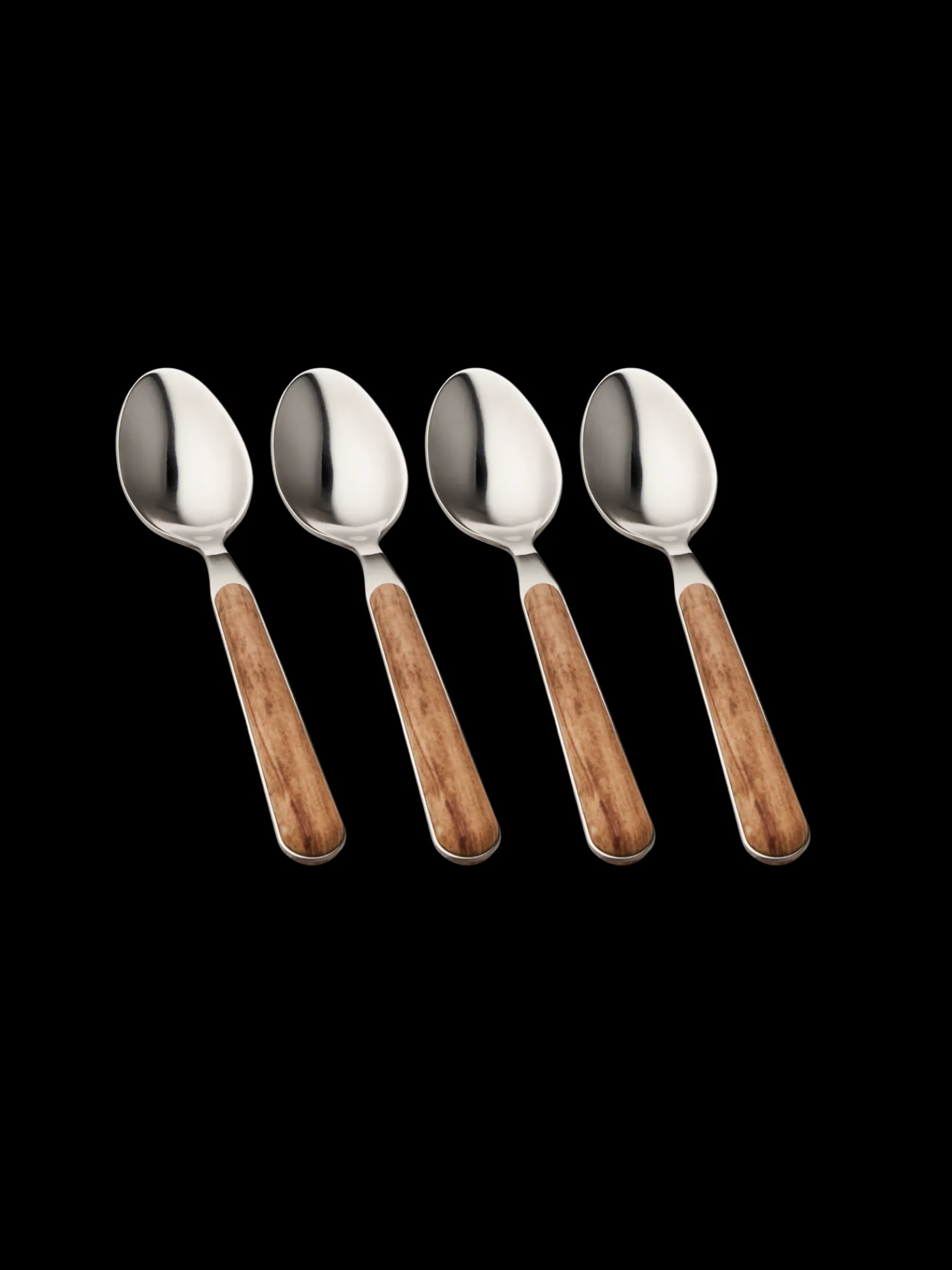 Teelöffel-Set Texture Legno